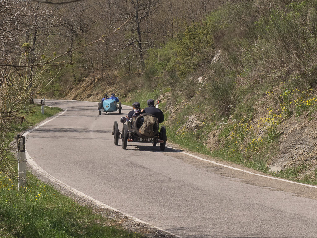 BUGATTI T13 BRESCIA # Chassis BC062 ripresa posteriormante al passo della Crocina