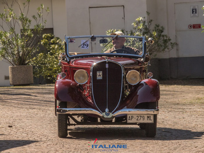 Italianedacorsa-Concorso-Salvarola-Terme-2019-Fiat-France-6CV-Roadster-Kelsk-Parigi-1934