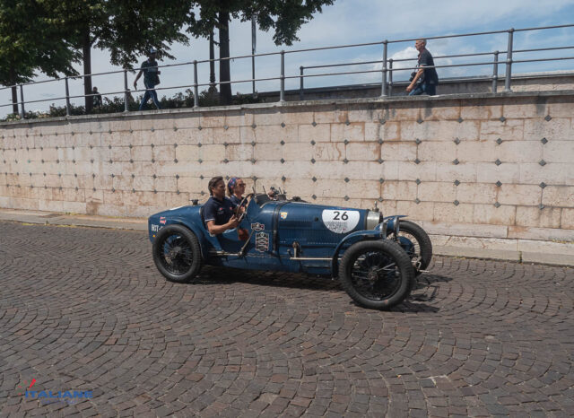 Mille Miglia 2023 Bugatti T37A #chassis 37299 Matteo Belotti Ingrid Plebani