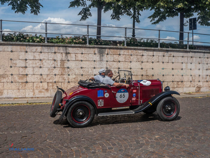 Mille Miglia 2023 Fiat 514 Sport SPIDER Giorgio Ciresola Stefano Franchini