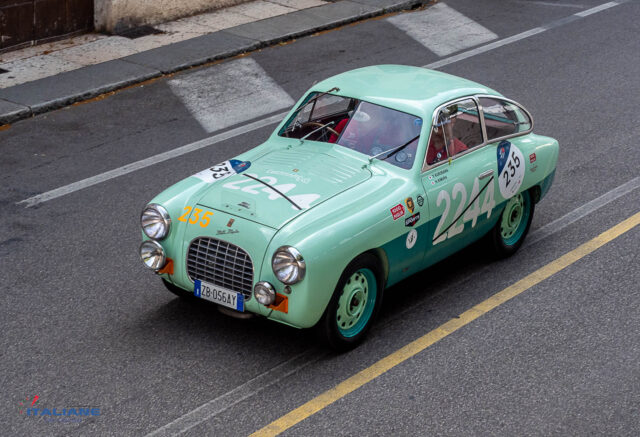 Mille Miglia 2023 Fiat 750 Berlinetta ZAGATO Hidemoto Kimura