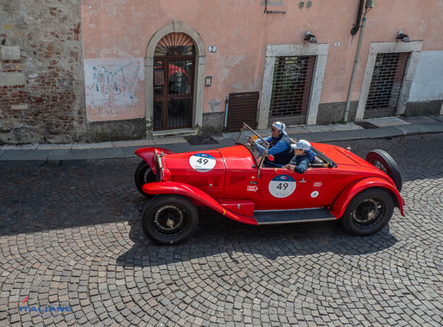 Mille Miglia 2023 Lancia Lambda CASARO 221 Spider Sergio Sisti Anna Gualandi